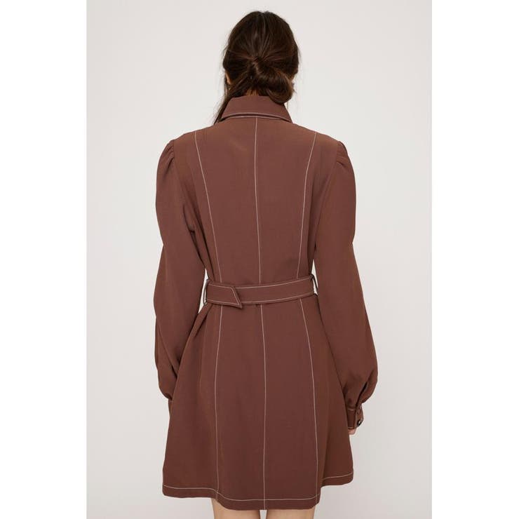TUCK SLEEVE FRONT BUTTON ワンピース[品番：BJLW0026440]｜SLY