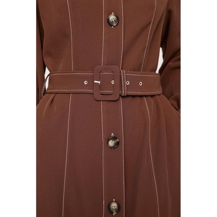 TUCK SLEEVE FRONT BUTTON ワンピース[品番：BJLW0026440]｜SLY