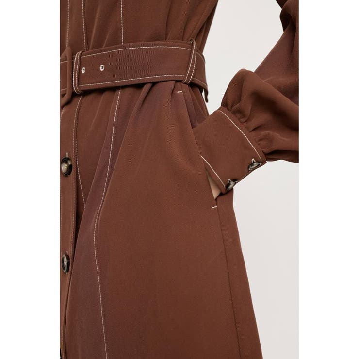 SLY｜TUCK SLEEVE FRONT BUTTON ワンピース | Rakuten Fashion
