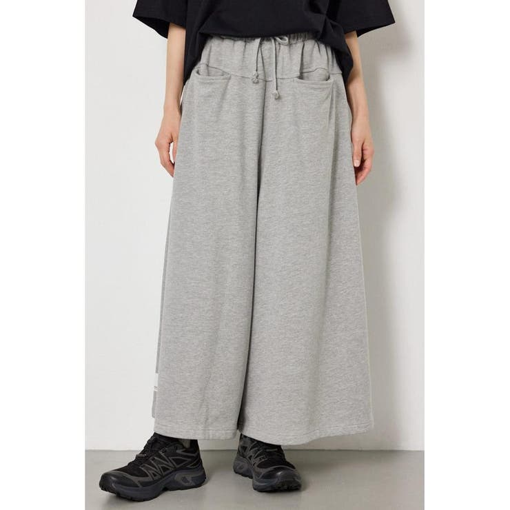 L/T.GRY1 | ラフステッチネームスウェットスカンツ | RODEO CROWNS WIDE BOWL