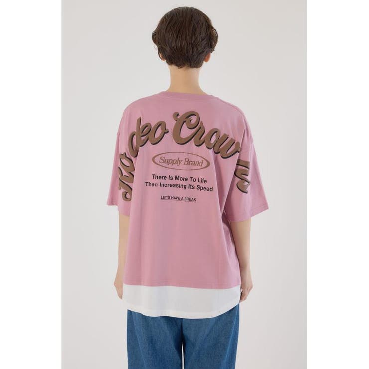 フェイクレイヤードスクリプトロゴ Tシャツ | RODEO CROWNS WIDE BOWL | 詳細画像29 