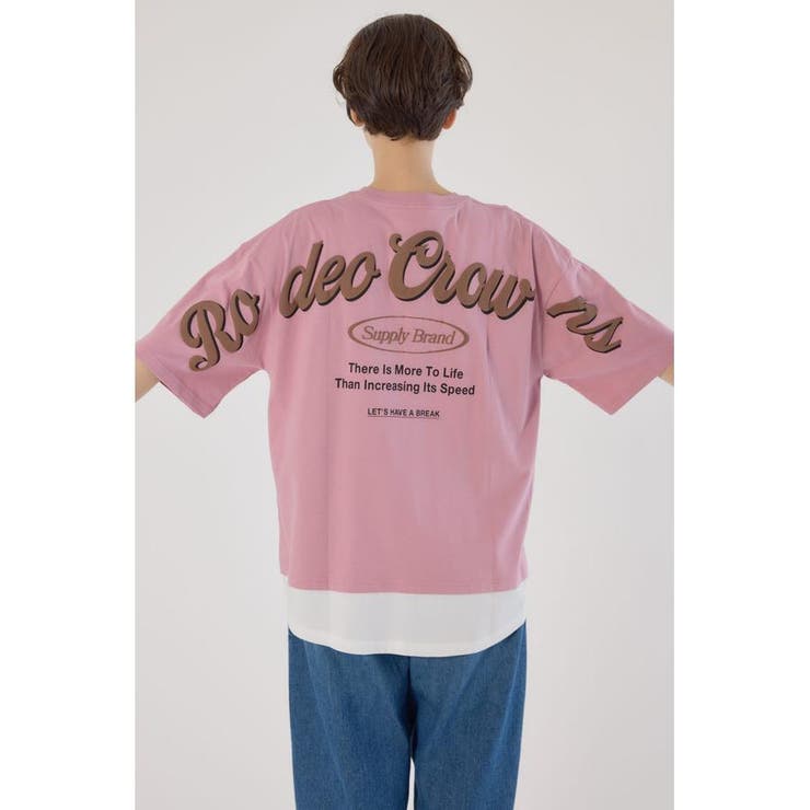 フェイクレイヤードスクリプトロゴ Tシャツ | RODEO CROWNS WIDE BOWL | 詳細画像34 