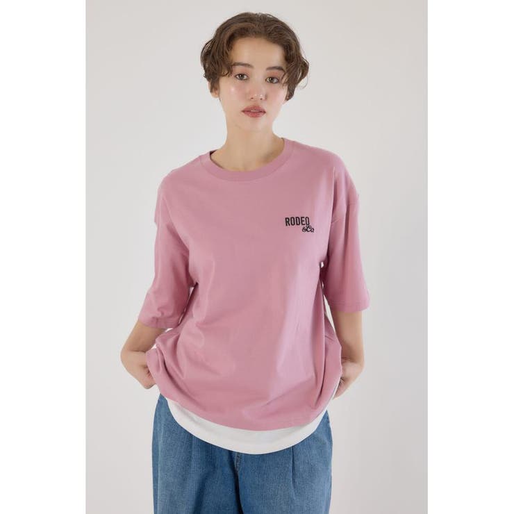 フェイクレイヤードスクリプトロゴ Tシャツ | RODEO CROWNS WIDE BOWL | 詳細画像21 