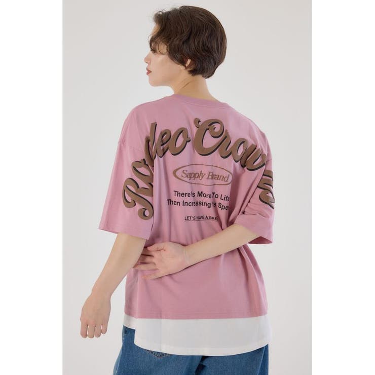 フェイクレイヤードスクリプトロゴ Tシャツ | RODEO CROWNS WIDE BOWL | 詳細画像24 