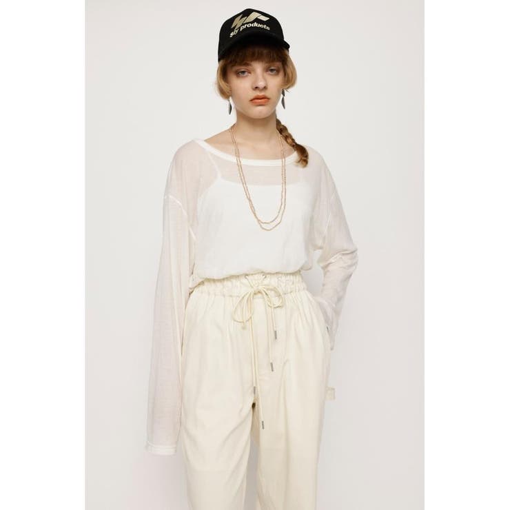 トップス Sheer Slit Sleeve P/O SLY | GRAPHICAL SHEER トップス (Tシャツ・カットソー(長袖