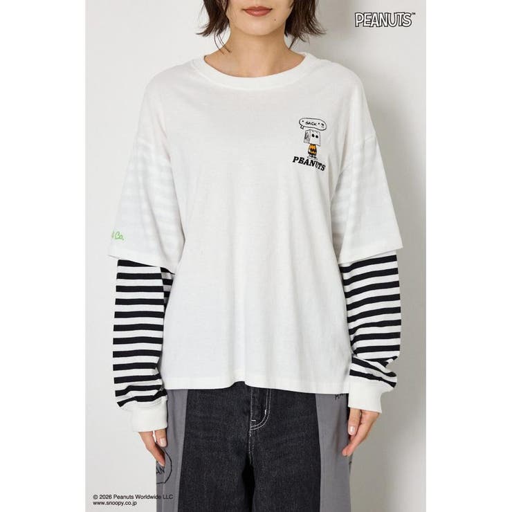 (PEANUTS)フェイクレイヤードロングTシャツ | RODEO CROWNS WIDE BOWL | 詳細画像7 
