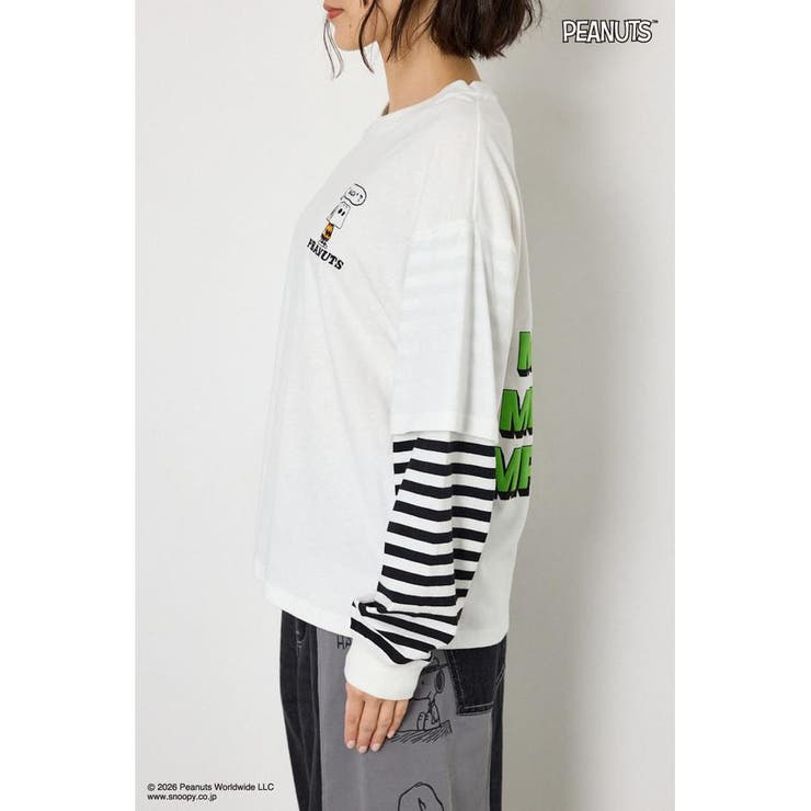 (PEANUTS)フェイクレイヤードロングTシャツ | RODEO CROWNS WIDE BOWL | 詳細画像8 