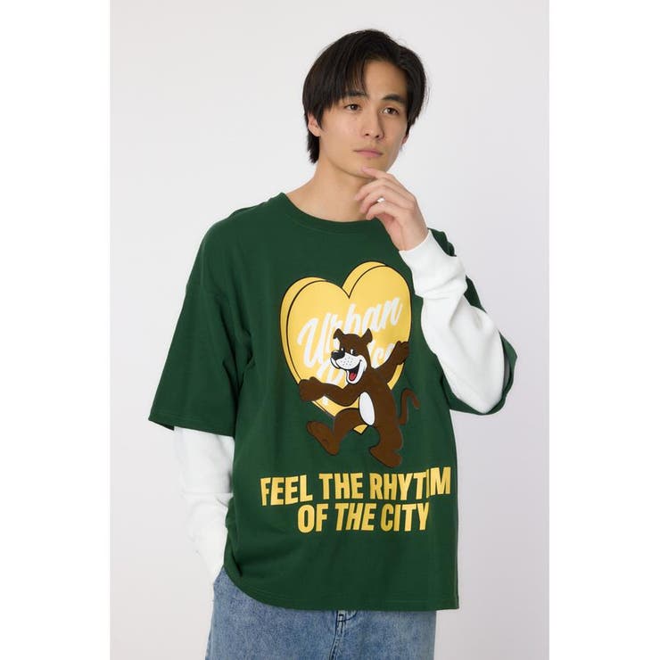 ハートパネルレイヤードロングスリーブTシャツ | RODEO CROWNS WIDE BOWL | 詳細画像30 