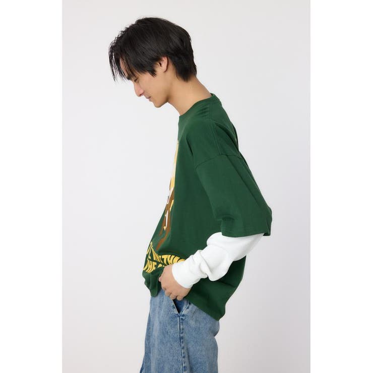 ハートパネルレイヤードロングスリーブTシャツ | RODEO CROWNS WIDE BOWL | 詳細画像31 