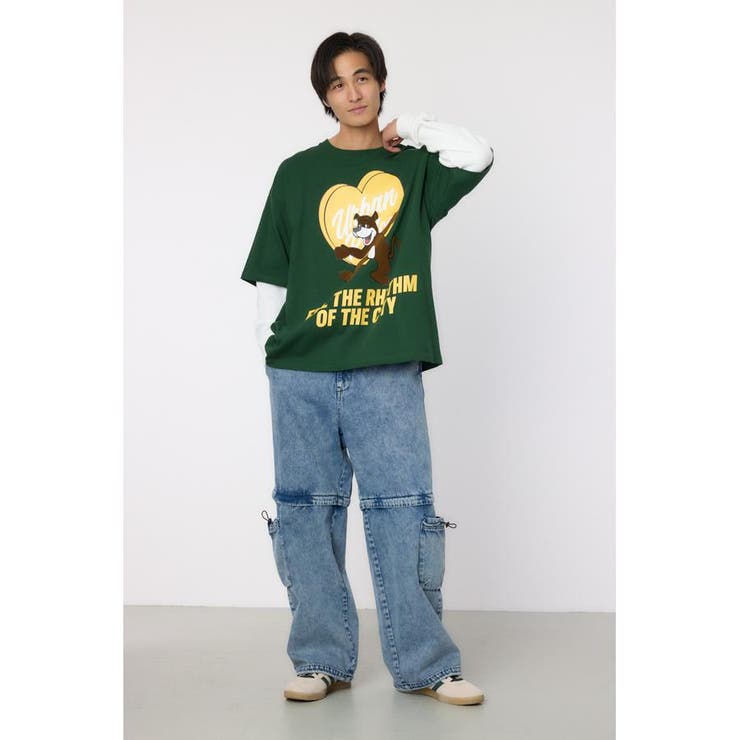 ハートパネルレイヤードロングスリーブTシャツ | RODEO CROWNS WIDE BOWL | 詳細画像34 