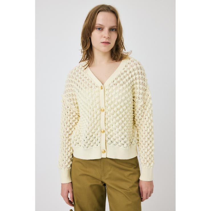 IVOY3 | PEAK STITCH ニットカーディガン | MOUSSY OUTLET