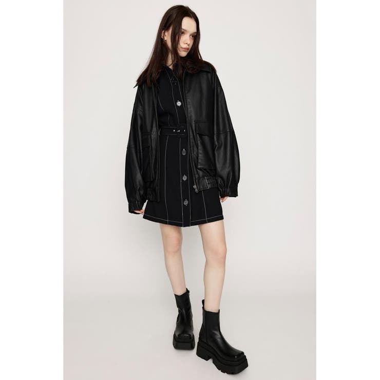 TUCK SLEEVE FRONT BUTTON ワンピース[品番：BJLW0026440]｜SLY