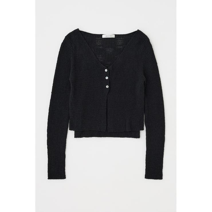 BLK | SLUB KNIT アンサンブル | MOUSSY OUTLET
