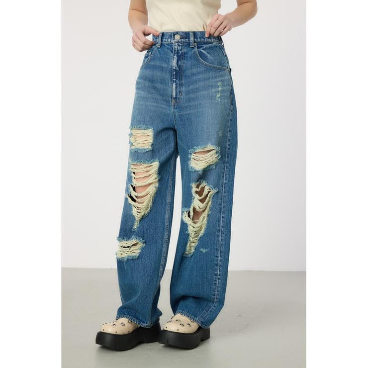 Hard Crash looseワイドデニム | RODEO CROWNS WIDE BOWL | 詳細画像3 