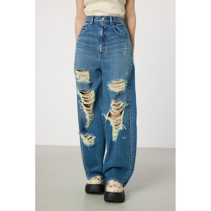 BLU | Hard Crash looseワイドデニム | RODEO CROWNS WIDE BOWL