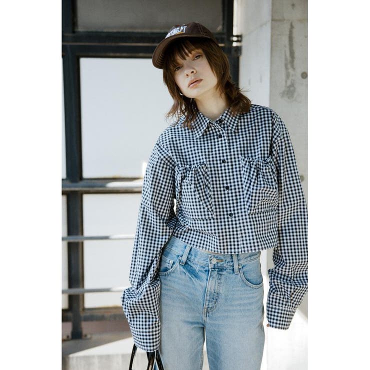 GATHER POCKET CROPPED シャツ | SLY OUTLET | 詳細画像29 