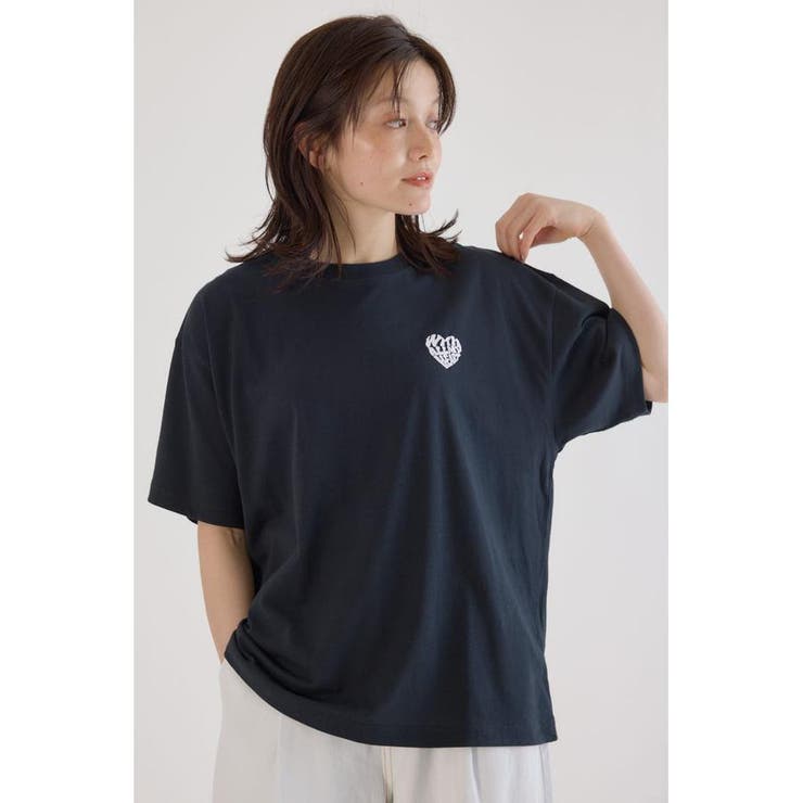 BLK | Heart Leopard Tシャツ | RODEO CROWNS WIDE BOWL