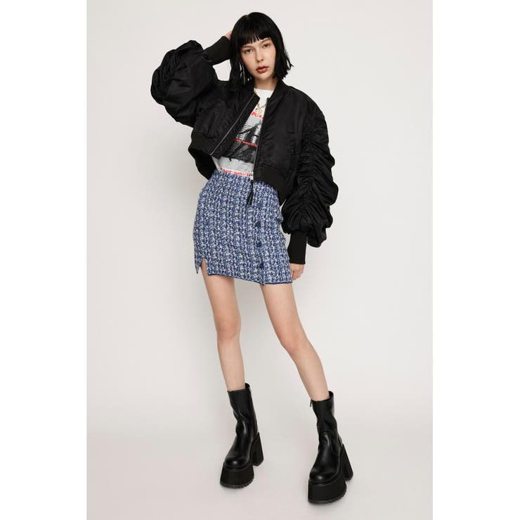 TWEED KNIT ショートスカート | SLY OUTLET | 詳細画像1 