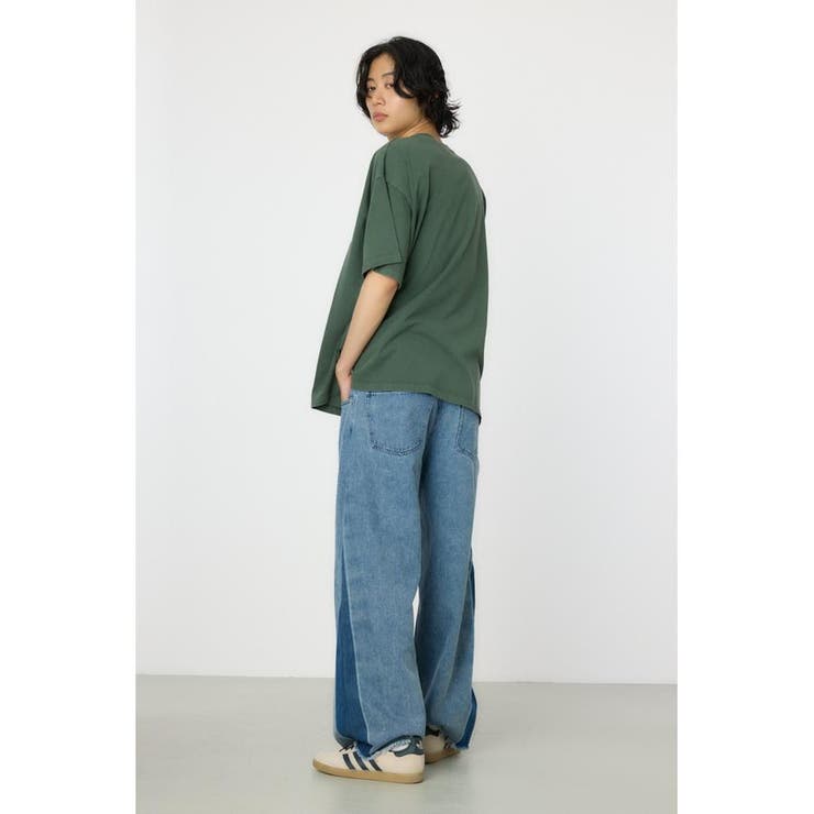 シームラインワイドデニムパンツ[品番：BJLW0030108]｜RODEO