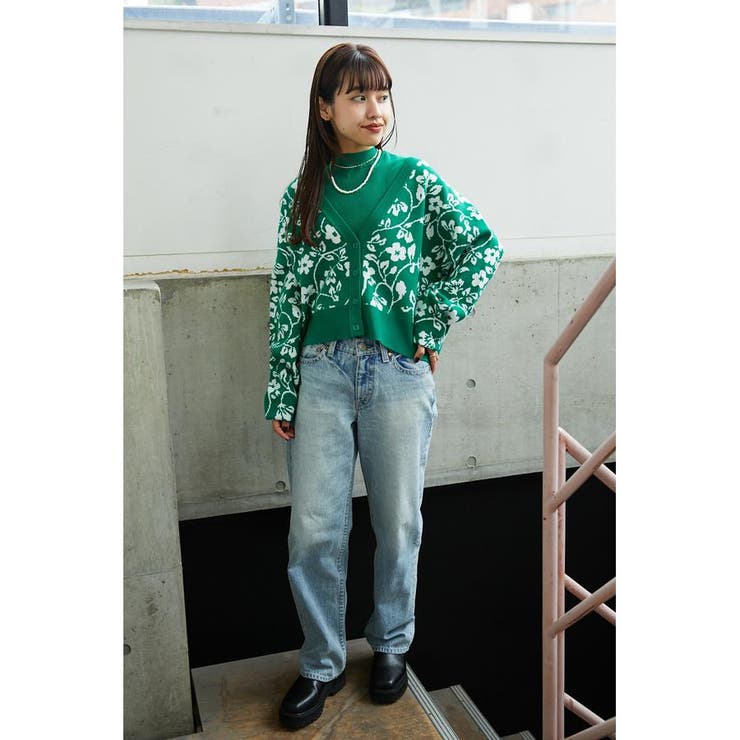 (WEB限定)A/PアンサンブルショートニットカーディガンWL | RODEO CROWNS WIDE BOWL | 詳細画像6