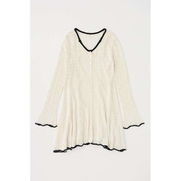 EYELET LACE KNIT ミニドレス | MOUSSY OUTLET | 詳細画像6 