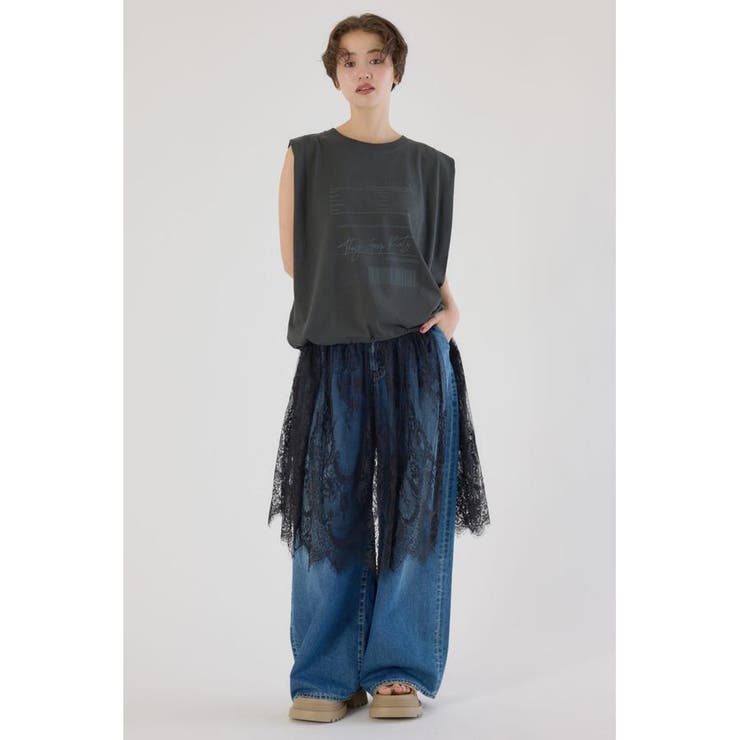 C.GRY | レースドッキングブラウジングワンピース | RODEO CROWNS WIDE BOWL