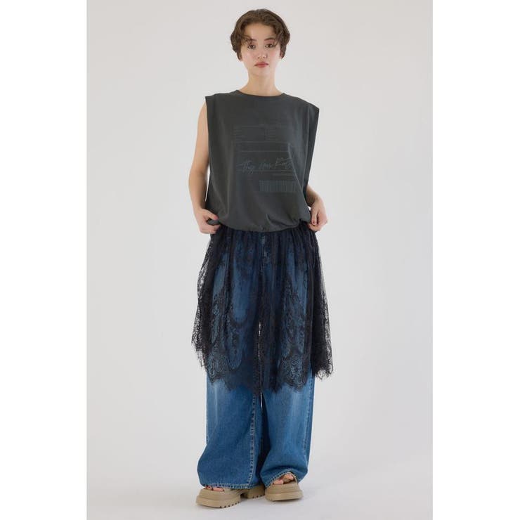 レースドッキングブラウジングワンピース | RODEO CROWNS WIDE BOWL | 詳細画像12 