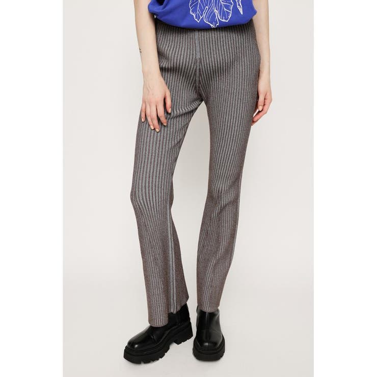 BI COLOR KNIT FLARE パンツ | SLY OUTLET | 詳細画像2 