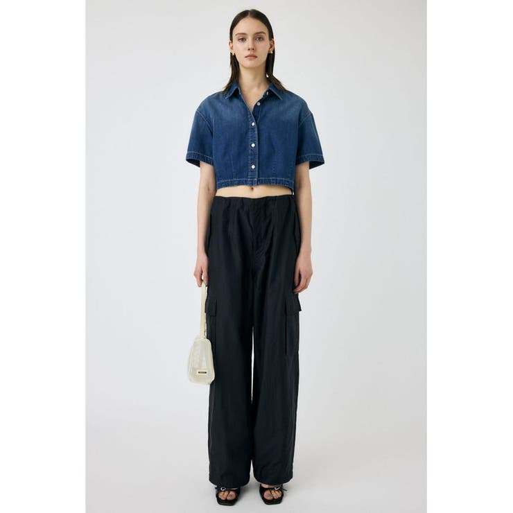 DENIM CROP シャツ | MOUSSY OUTLET | 詳細画像4 