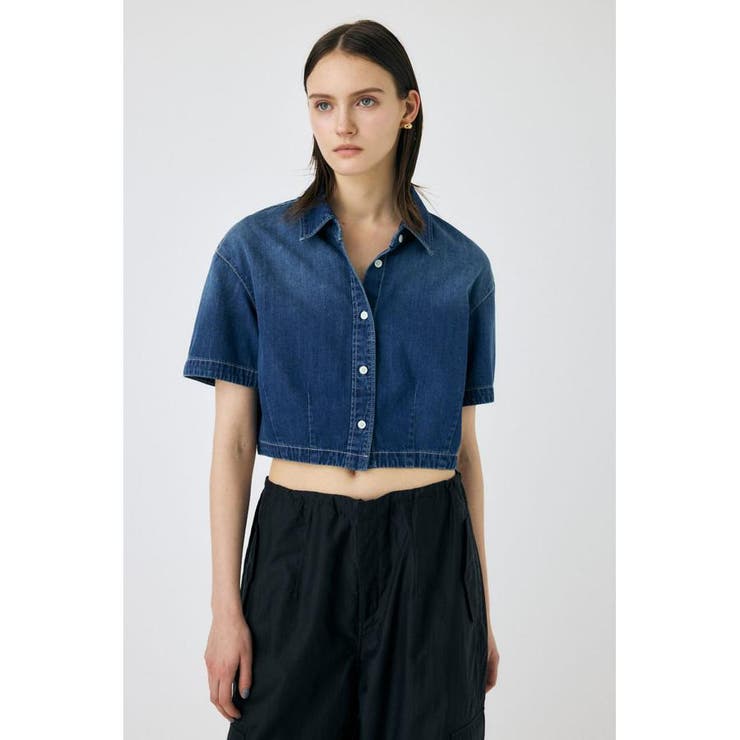 DENIM CROP シャツ | MOUSSY OUTLET | 詳細画像5 