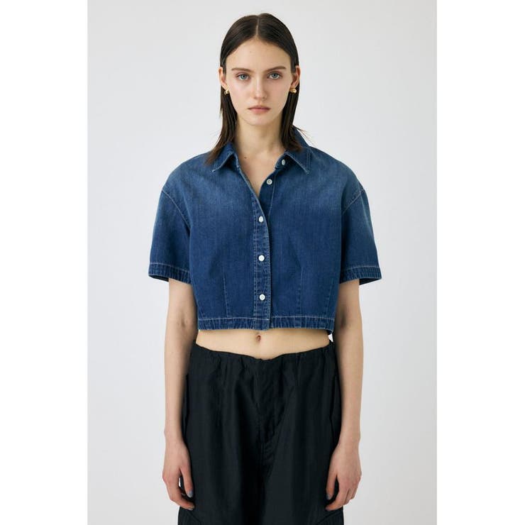 DENIM CROP シャツ | MOUSSY OUTLET | 詳細画像7 