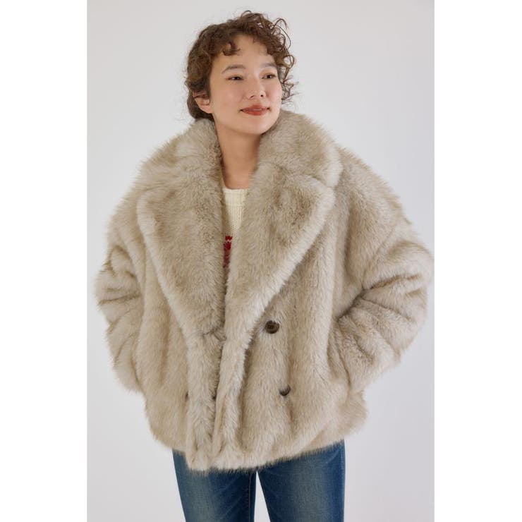 フェイクファーピーコート | RODEO CROWNS WIDE BOWL | 詳細画像1 