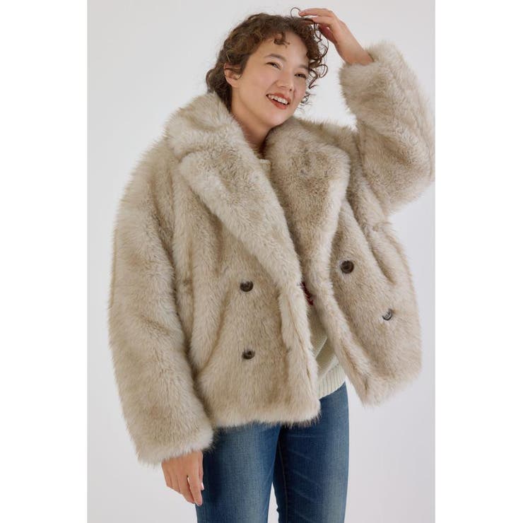 フェイクファーピーコート | RODEO CROWNS WIDE BOWL | 詳細画像2 