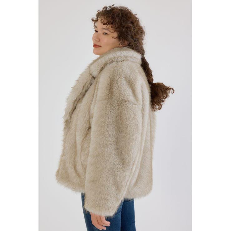 フェイクファーピーコート | RODEO CROWNS WIDE BOWL | 詳細画像3 