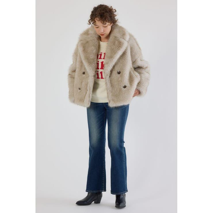 フェイクファーピーコート | RODEO CROWNS WIDE BOWL | 詳細画像6 