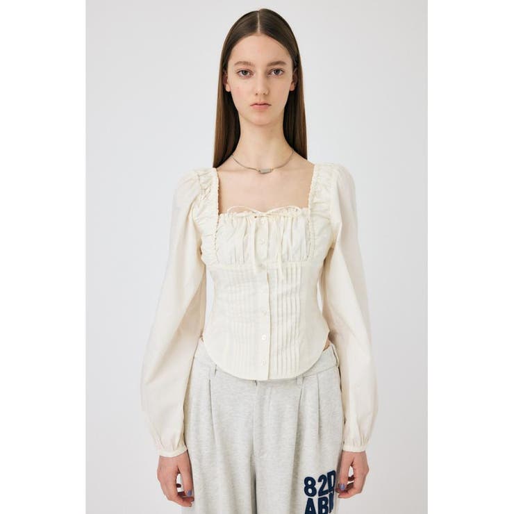 PUFF SLEEVE CORSET FIT ブラウス | MOUSSY OUTLET | 詳細画像6 