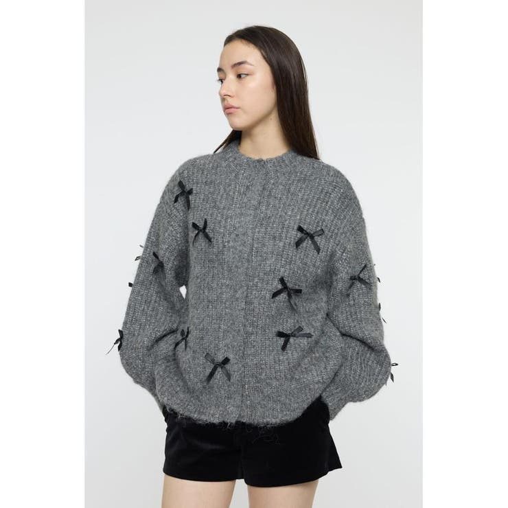 T.GRY | RIBBON FANCY カーディガン | MOUSSY OUTLET