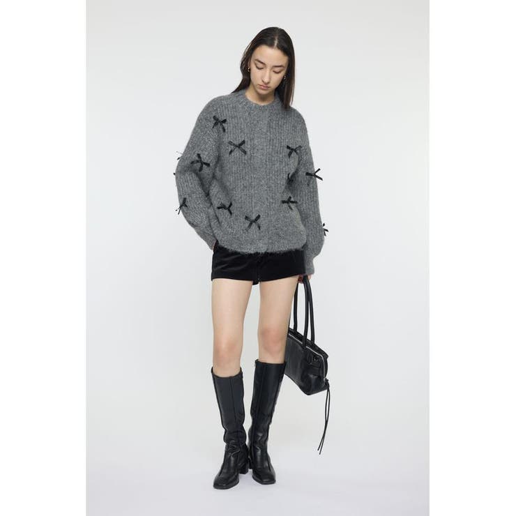 RIBBON FANCY カーディガン | MOUSSY OUTLET | 詳細画像12 