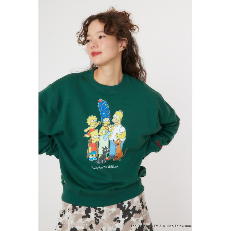 D/GRN3 | (THE SIMPSONS)Xmasスウェットトップス | RODEO CROWNS WIDE BOWL