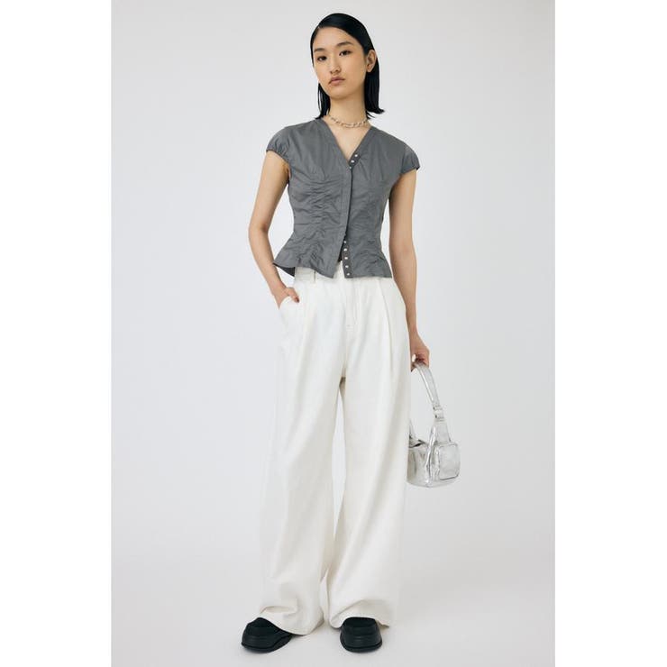 CAPSLEEVE BUTTON シャツ | MOUSSY OUTLET | 詳細画像16 