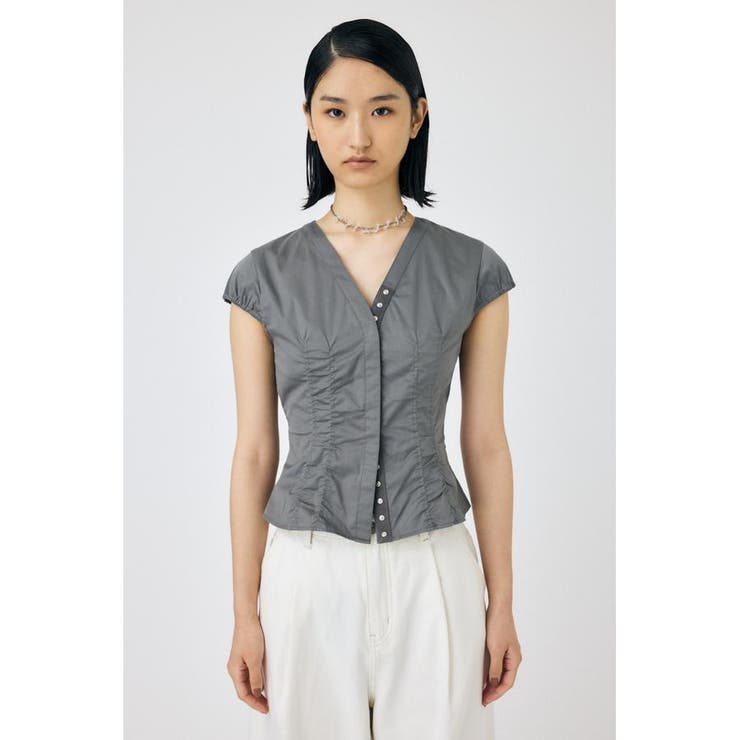 CAPSLEEVE BUTTON シャツ | MOUSSY OUTLET | 詳細画像19 
