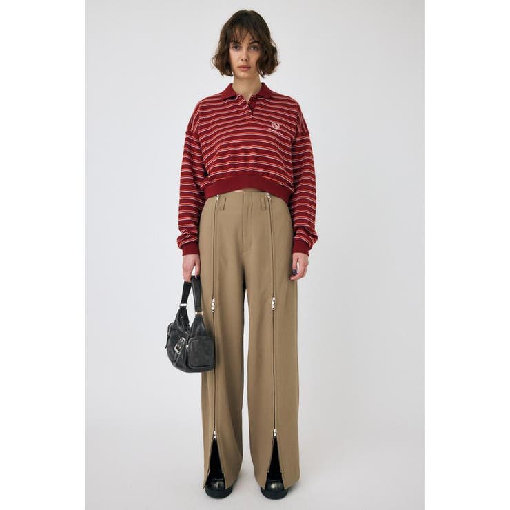 ZIP UP WIDE トラウザーズ | MOUSSY OUTLET | 詳細画像3 