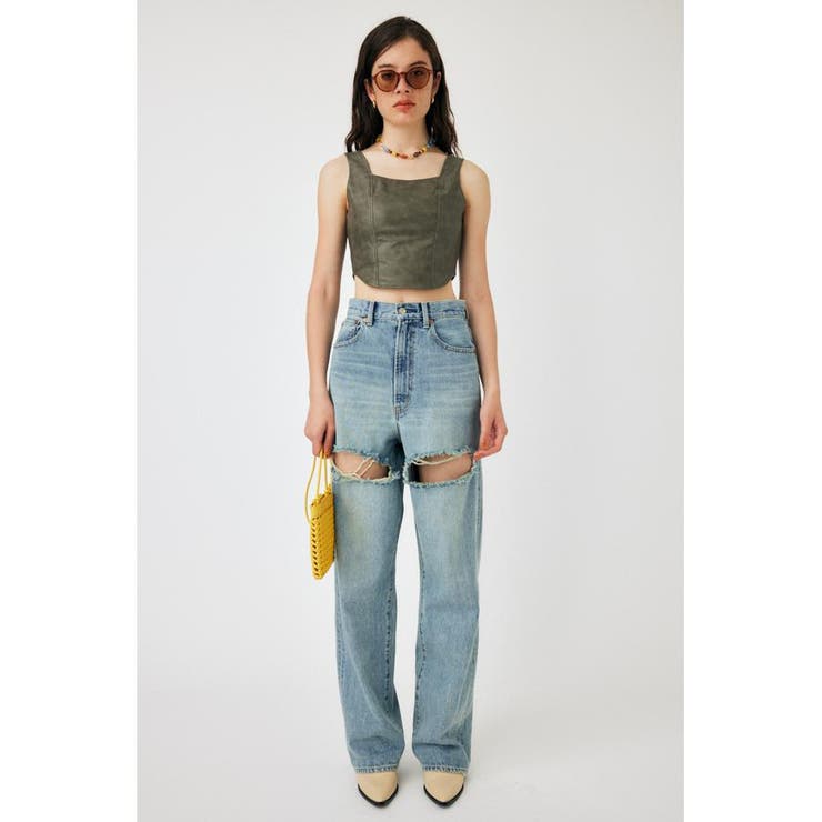 F/LEATHER BUSTIER トップス | MOUSSY OUTLET | 詳細画像10 