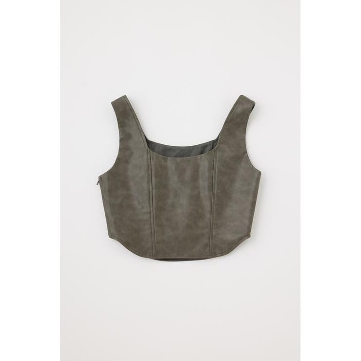 F/LEATHER BUSTIER トップス | MOUSSY OUTLET | 詳細画像19 