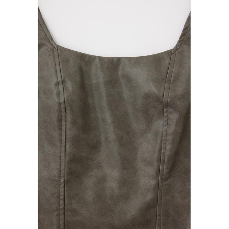 F/LEATHER BUSTIER トップス | MOUSSY OUTLET | 詳細画像21 