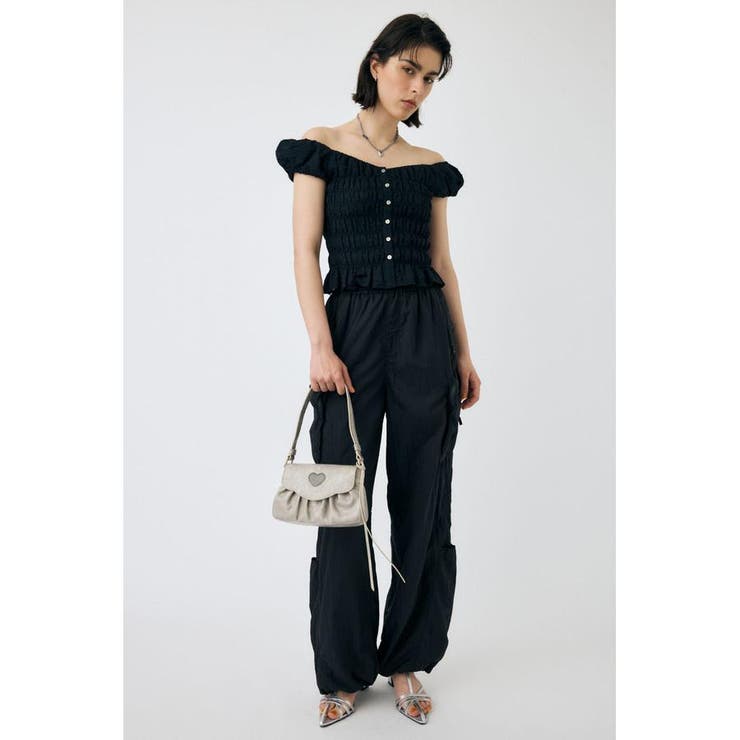 OPEN NECK GATHER ブラウス | MOUSSY OUTLET | 詳細画像10 