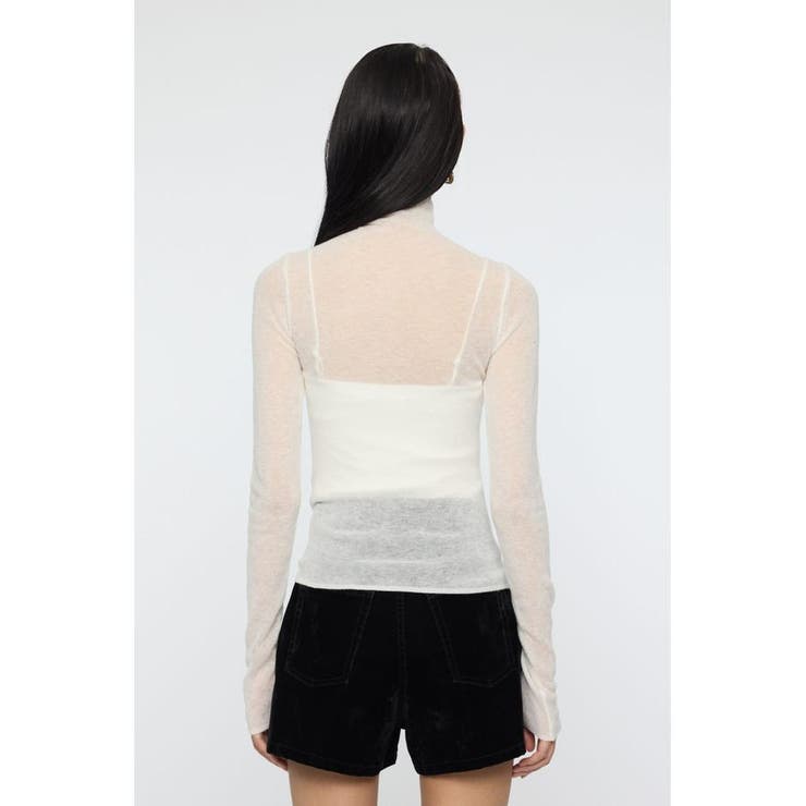SHEER TURTLE NECK ニットトップス | MOUSSY OUTLET | 詳細画像6 