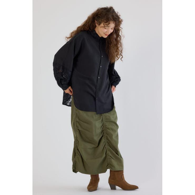 フリンジジャガード切替シャツ | RODEO CROWNS WIDE BOWL | 詳細画像13 