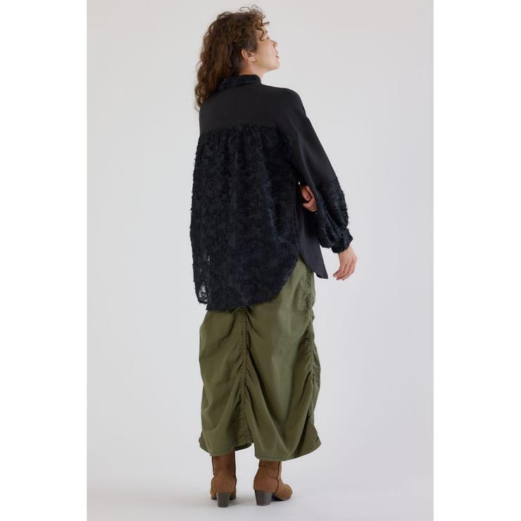 フリンジジャガード切替シャツ | RODEO CROWNS WIDE BOWL | 詳細画像14 