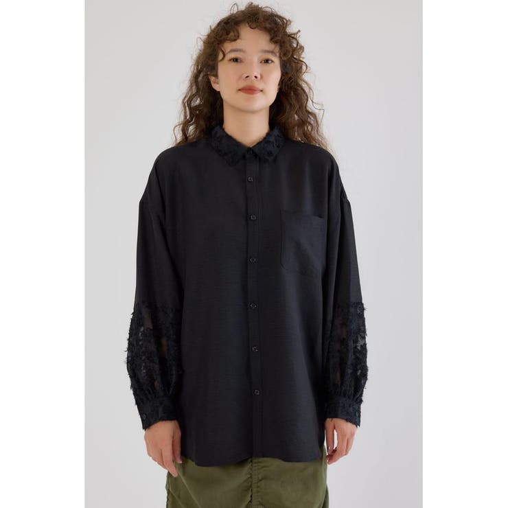 フリンジジャガード切替シャツ | RODEO CROWNS WIDE BOWL | 詳細画像15 